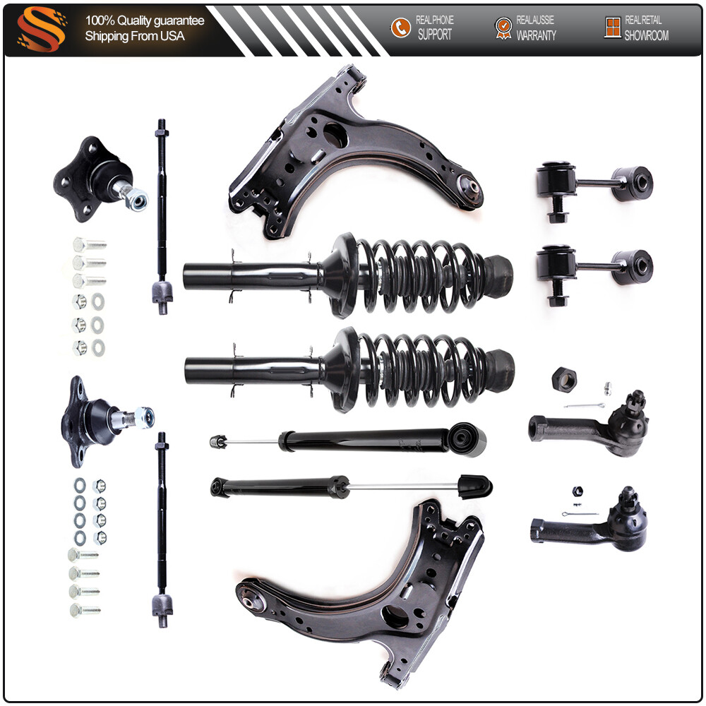 1999-2001 VW Beetle Jetta Golf Suspension Kit – Struts Shocks Control Arms Ball Joints Tie Rods  