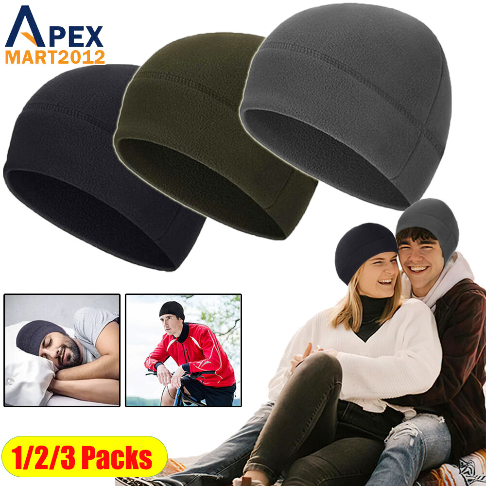 Tactical Skull Beanie Cap Night Sleep Hat Warm Fleece Ski Helmet Liner Men Women