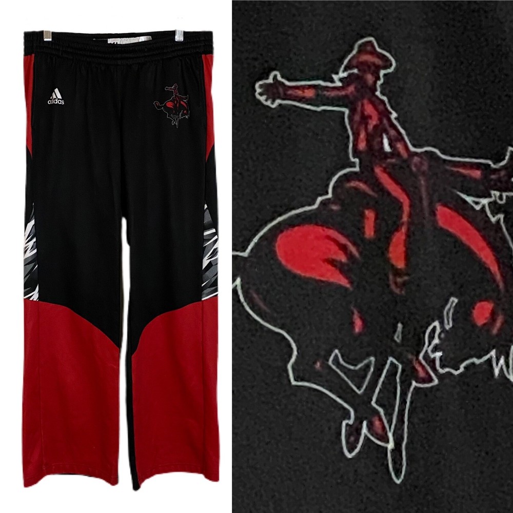 Vintage Adidas Bronc Rider Rodeo Fleece Lined Track Pants XL