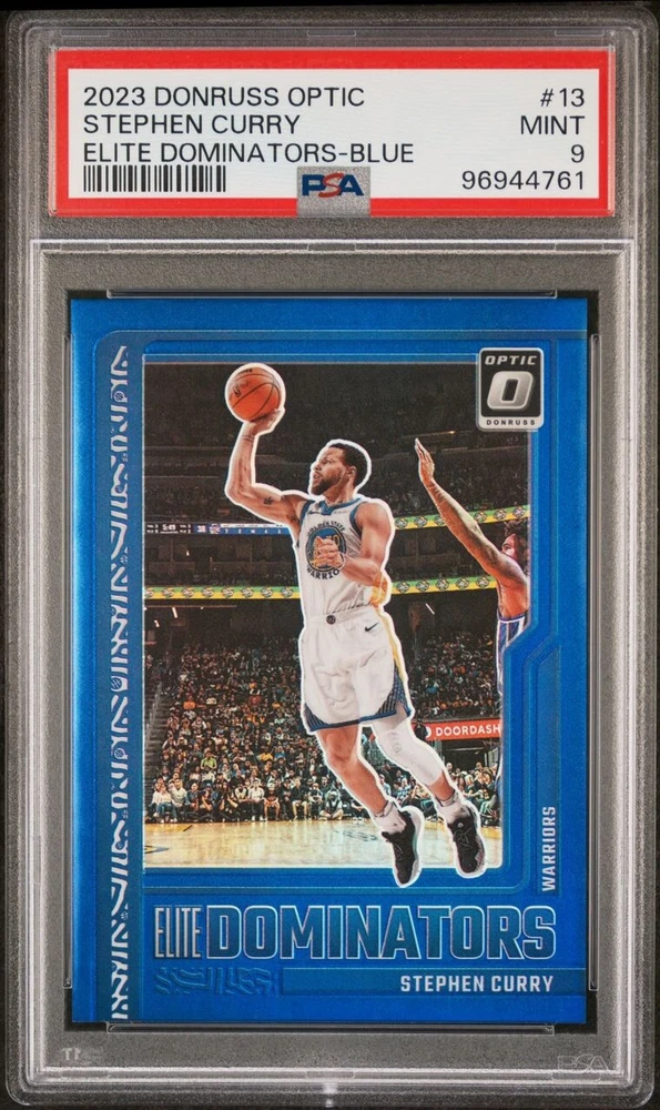 2023-24 Panini Donruss Optic - Elite Dominators Blue Prizm #13 Stephen Curry /49