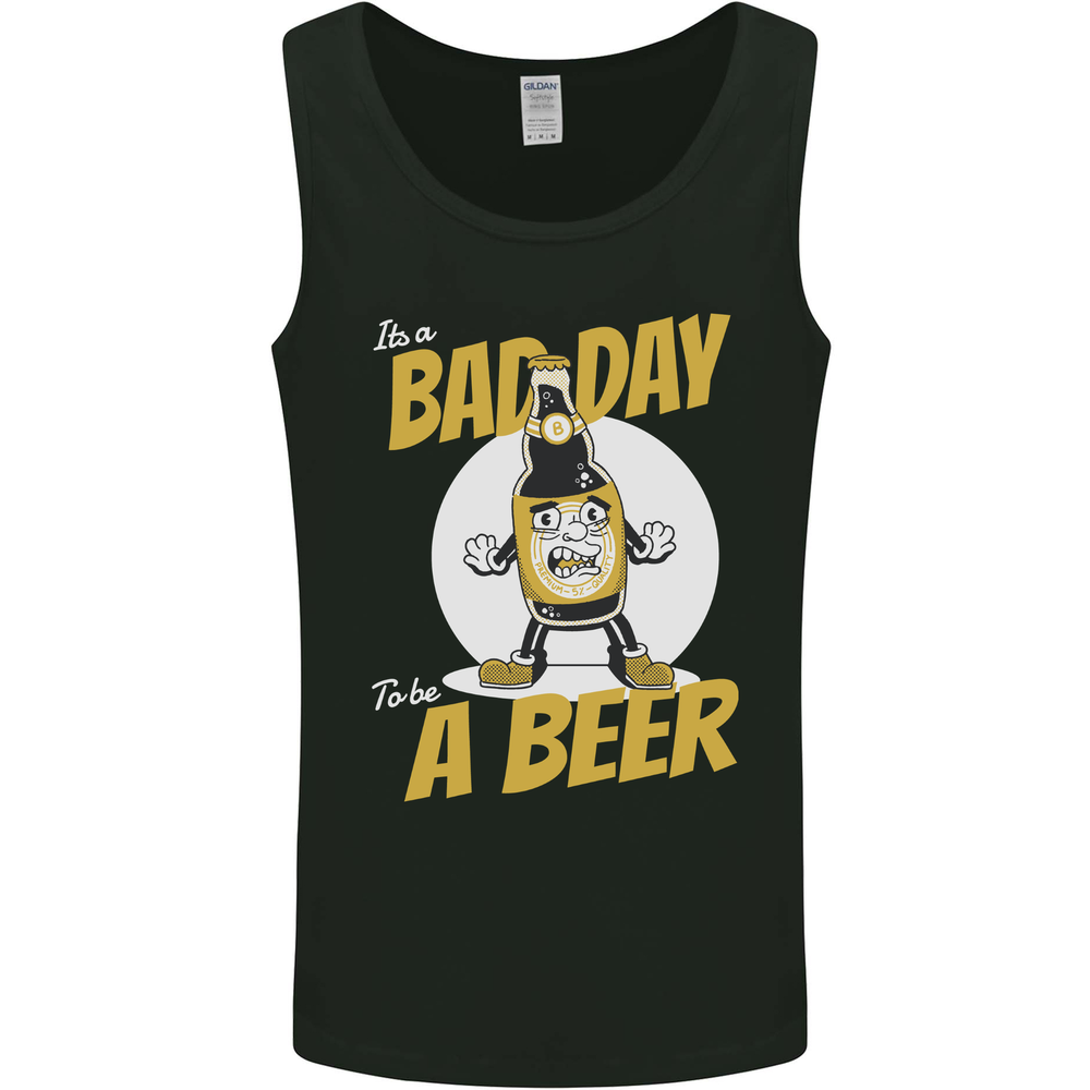 Bad Day to Be a Beer Funny Alcohol Booze Mens Vest Tank Top