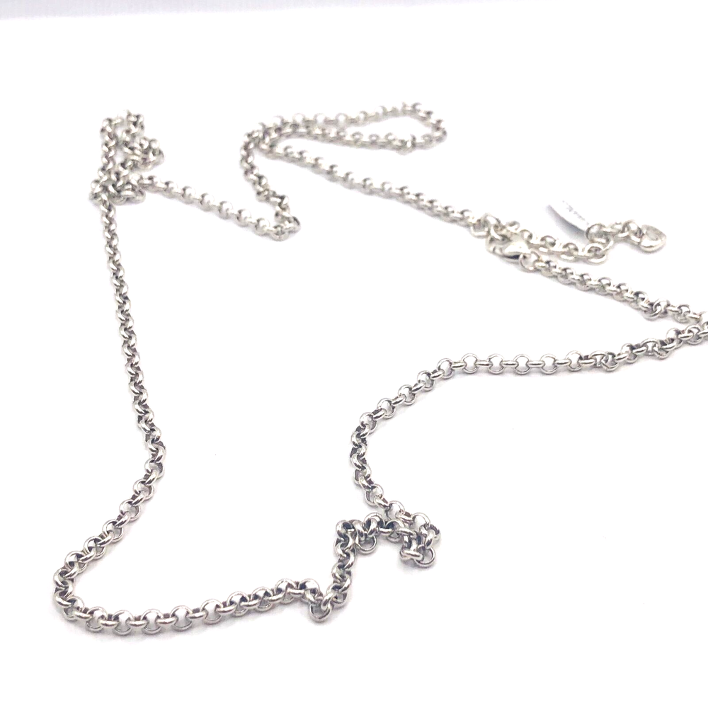 Brighton 32-34 inch silver long necklace for charms and pendants style #59