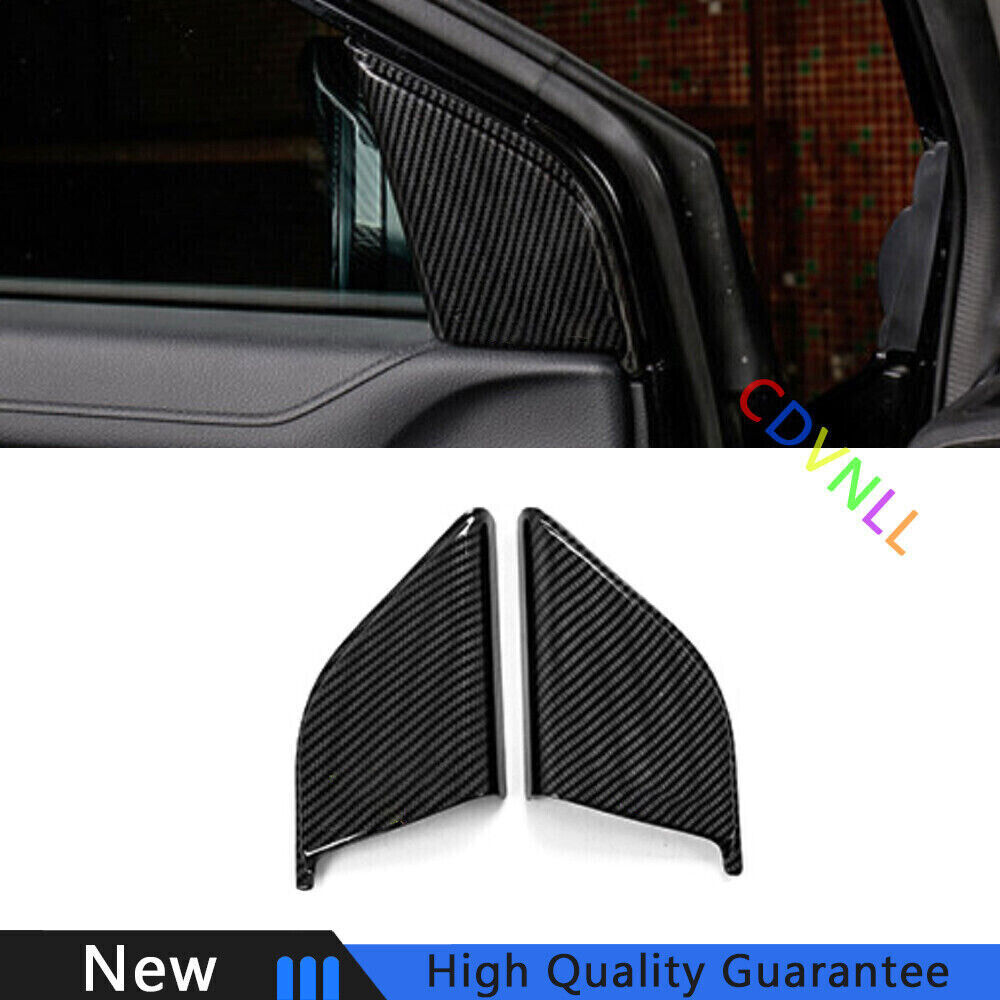 For Honda CRV CR-V 2017-2022 Carbon Fiber Car Front Triangle A Pillar Cover Trim