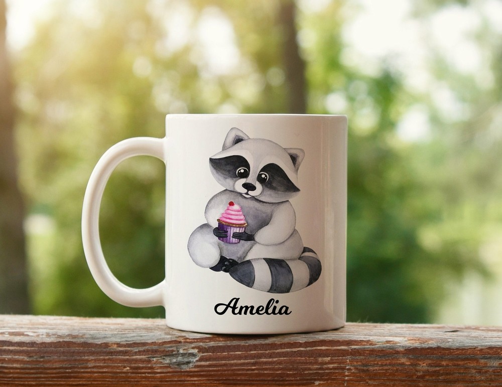 Racoon Mug Personalised Racoon Personalised Gift Racoon Mug Racoon Cup