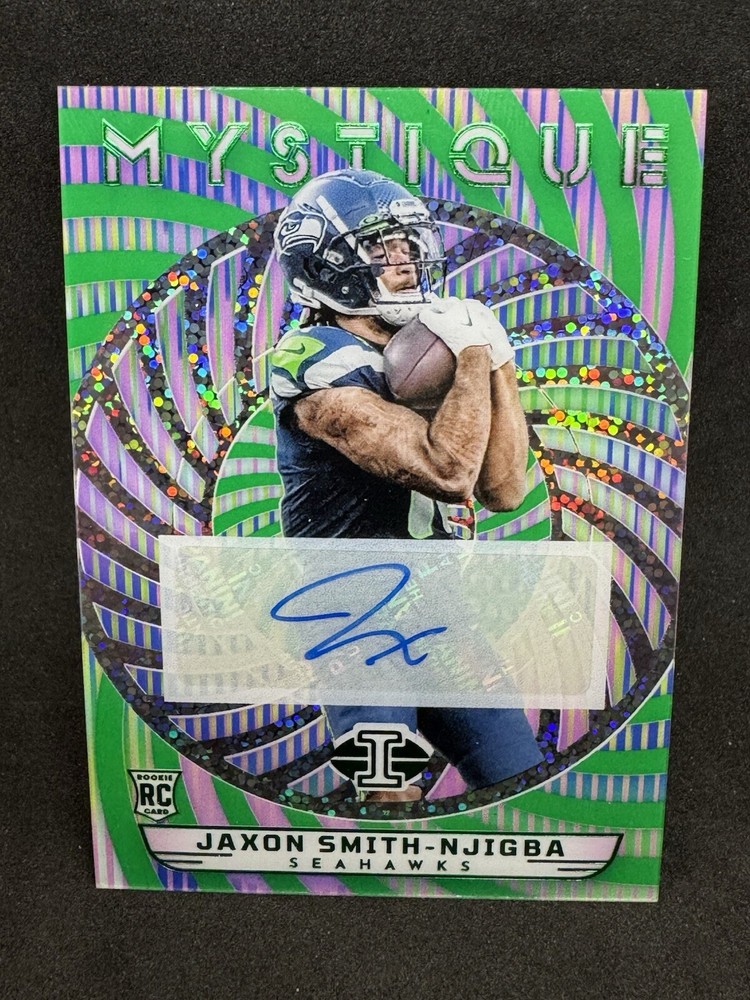 2023 Illusions Jaxon Smith-Njigba Mystique #17 RC Green FOTL Auto /5 Color Match