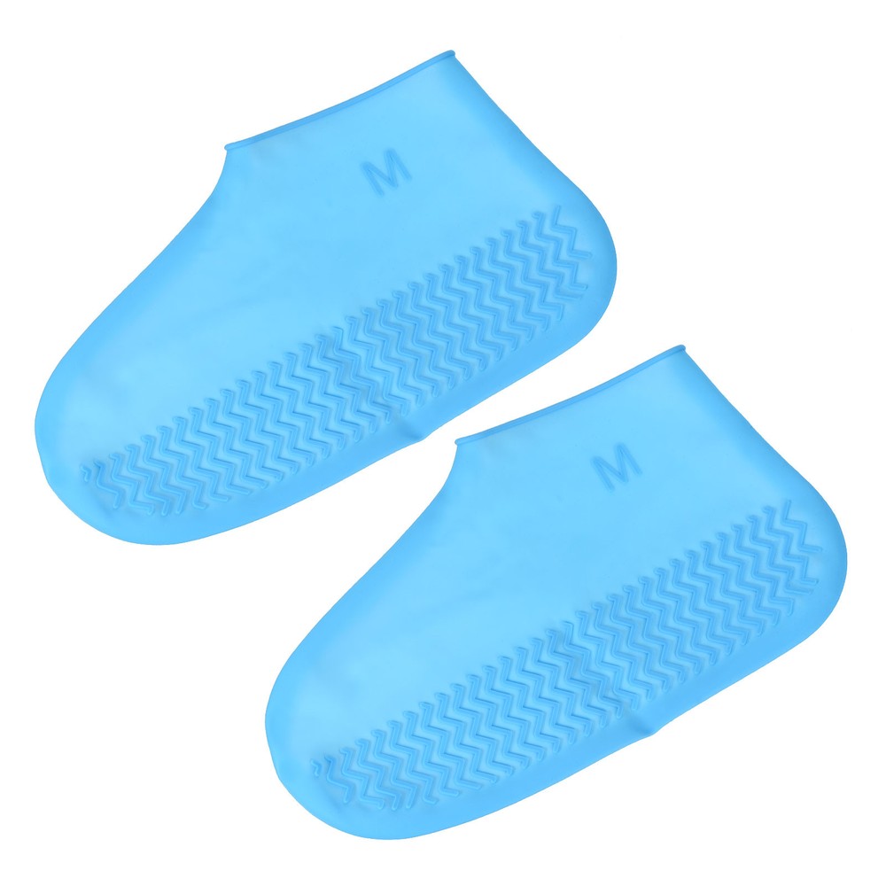 M Folding Waterproof Silicone Shoes Cover, Blue