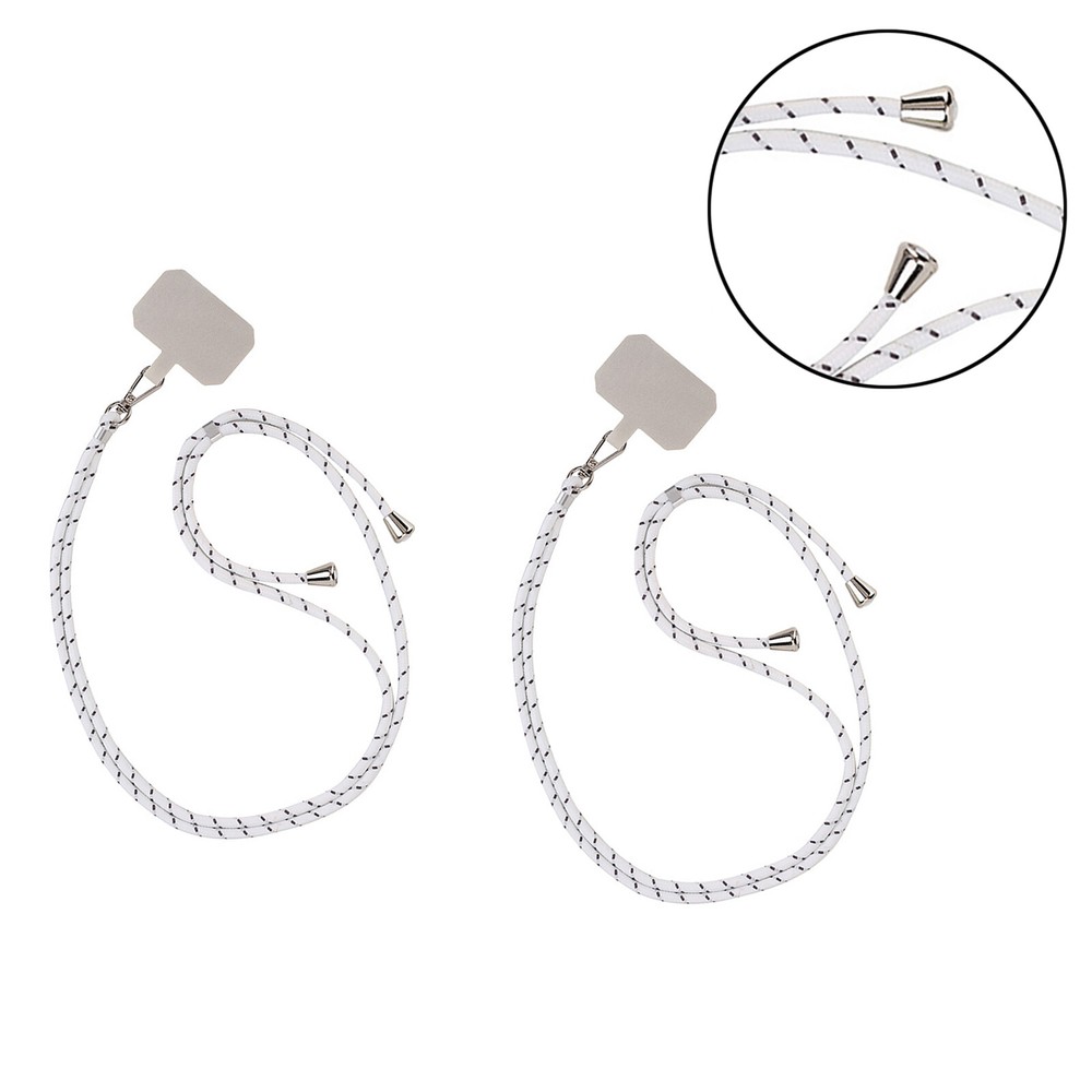 2Pcs Universal Phone Lanyard Case Cover Holder Sling Strap Neck Cord For iPhone