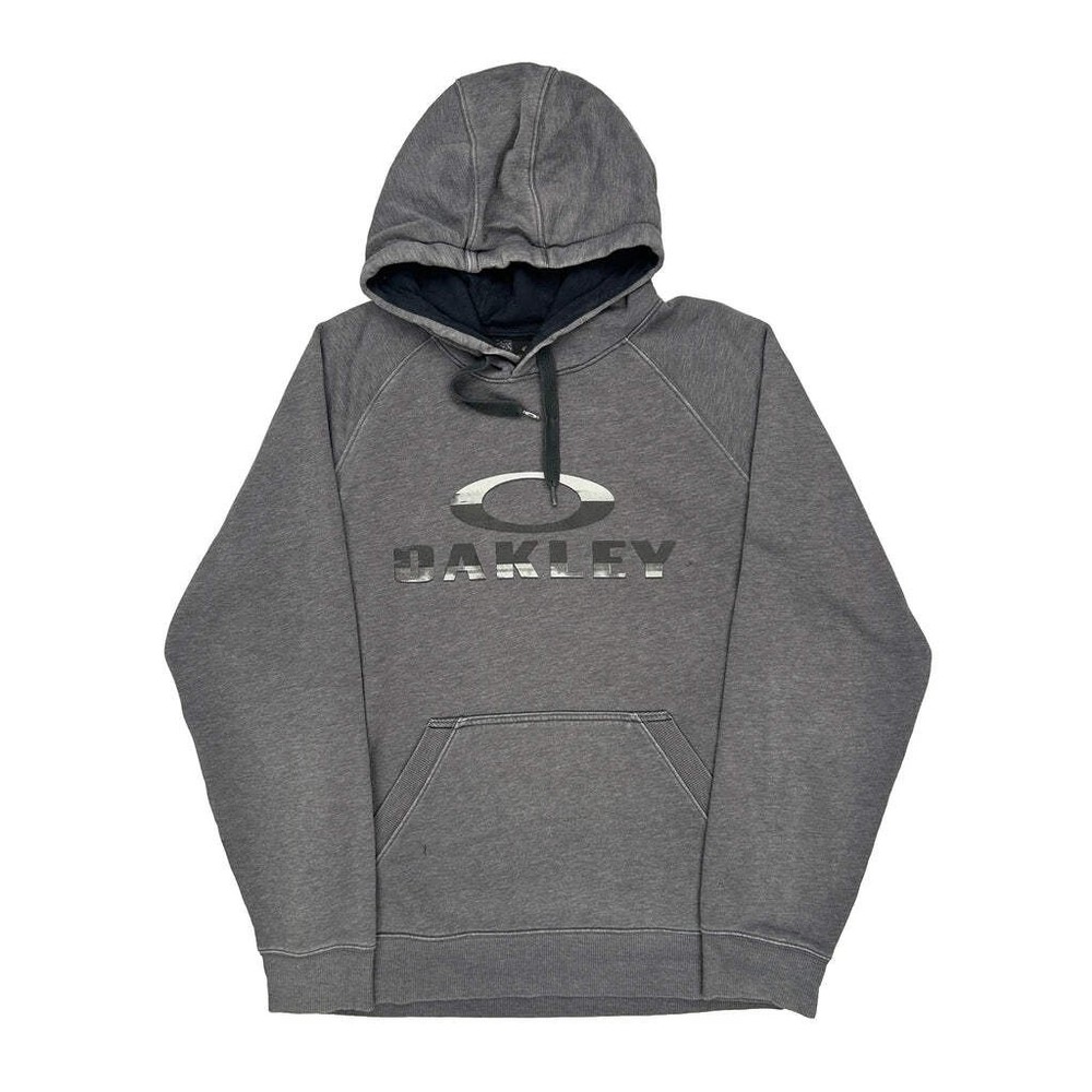 Oakley Hoodie - Large Gray Cotton Blend