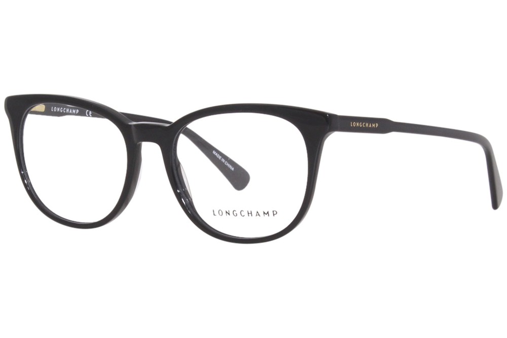 Longchamp LO2693 Black Oval Full-Rim Women’s Eyeglass Frame 54mm