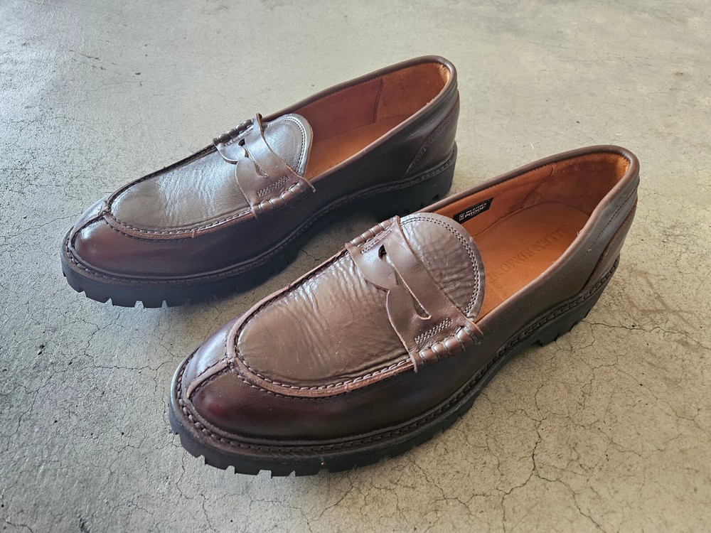 Allen Edmonds Freeport Weatherproof Penny Loafers - Brown Size 10D Slightly Used