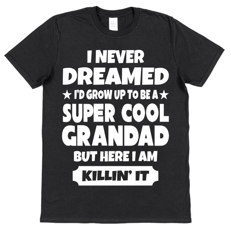 Super Cool Grandad T-Shirt Gift for Father's Day Present for Grandad's Birthday