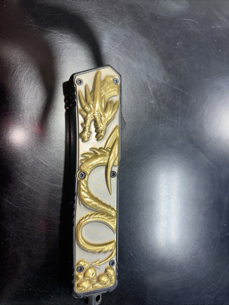 Golden Dragon Tactical Survival Knife with Stainless Steel Blade