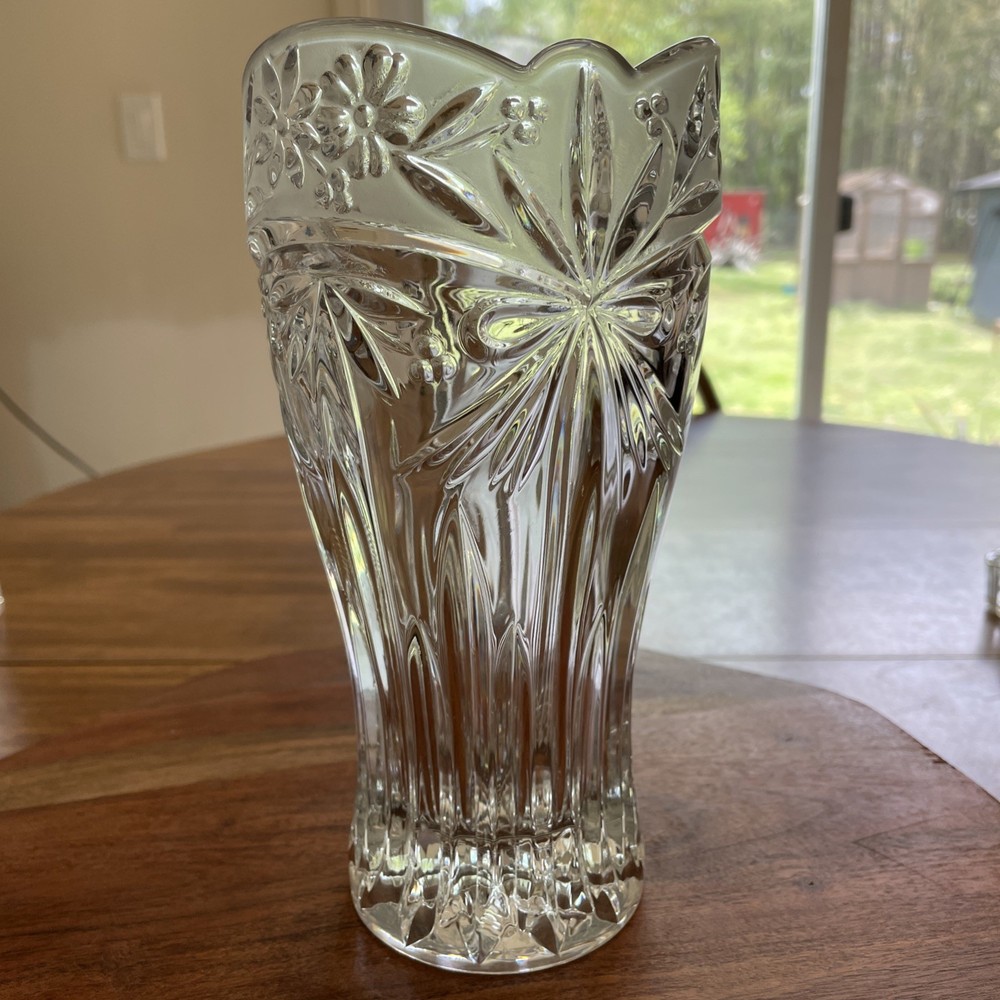 Elegant Studio Nova Crystal Glass Vase for Home Decor  
