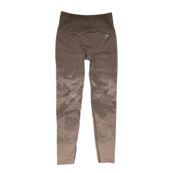 Gymshark Adapt Ombre Seamless Leggings Brown Penny High Waisted Size Medium