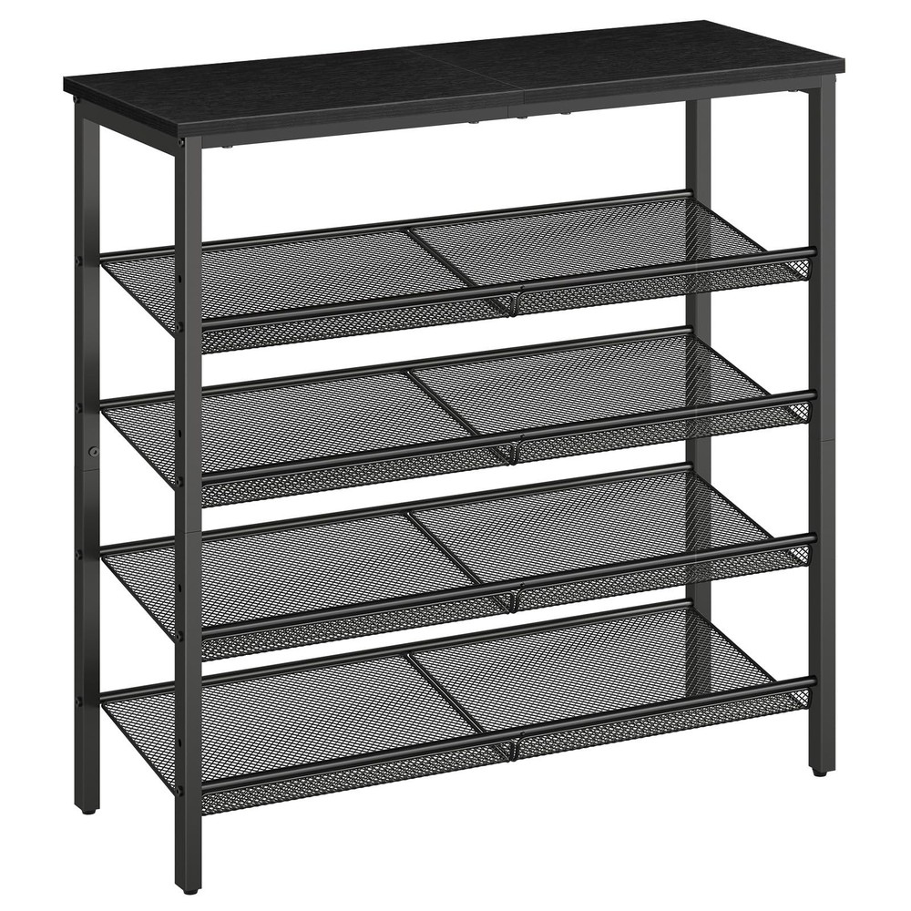 5-Tier Adjustable Mesh Shoe Rack for Entryway Storage Organizer