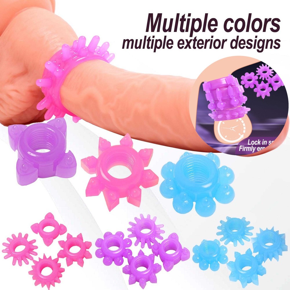 4PCS Soft Silicone Cock Rings for Enhanced Pleasure & Longer Lasting Sex
