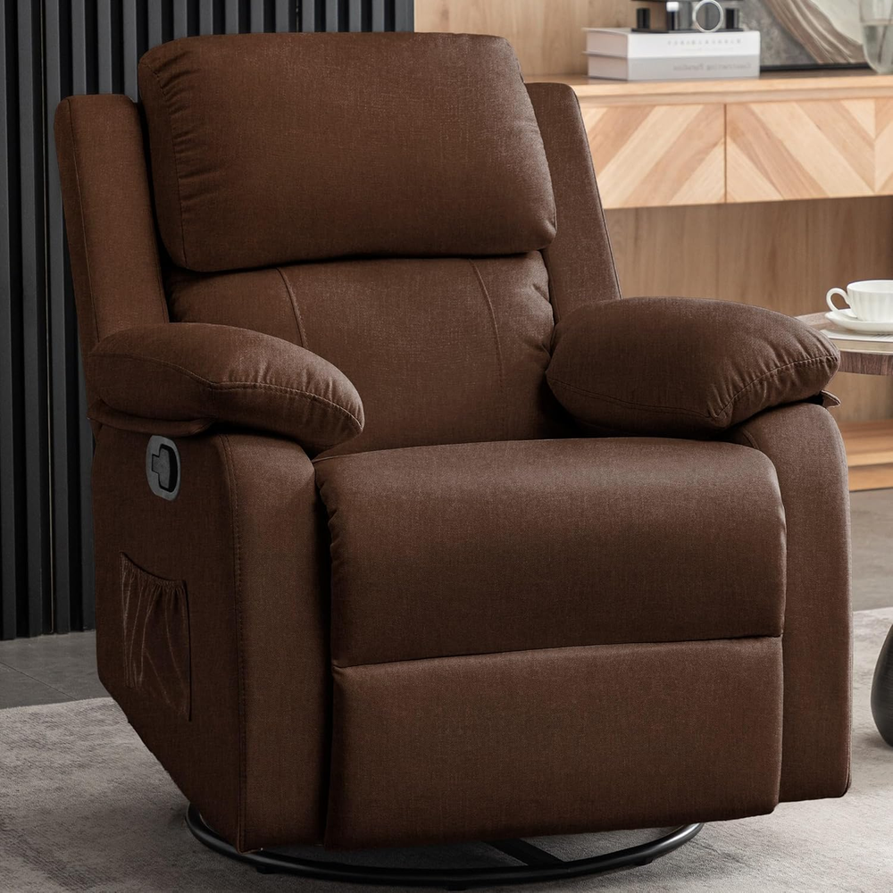 Recliner Chair, 360 Swivel Rocker Chair for Adults, Small Rocking Recliner Chair