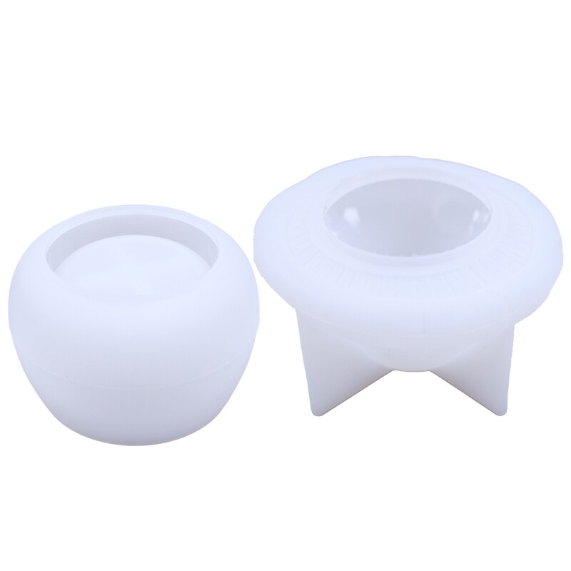 Silicone Resin Storage Box Mold DIY Jewelry Container Lid Jar Bottle Craft Mold