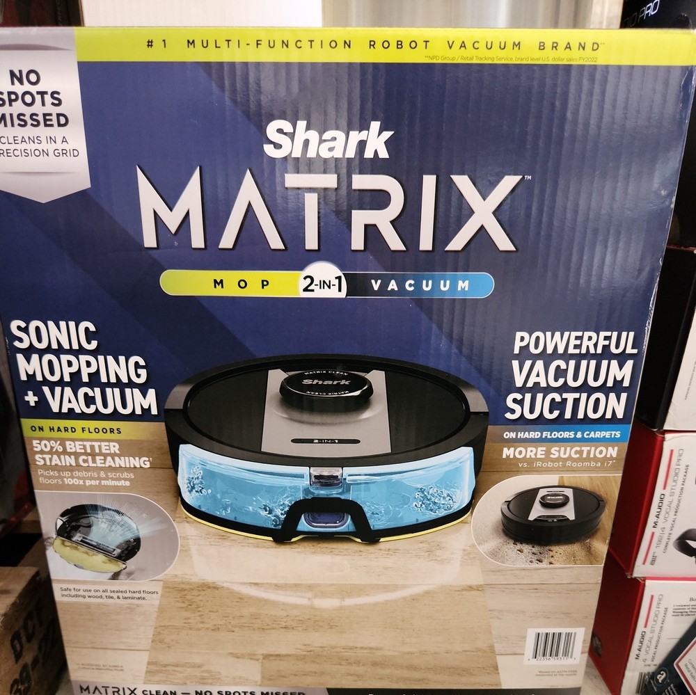 Shark Matrix 2-in-1 Robot Vacuum & Mop with Home Mapping and WiFi RV2400WD