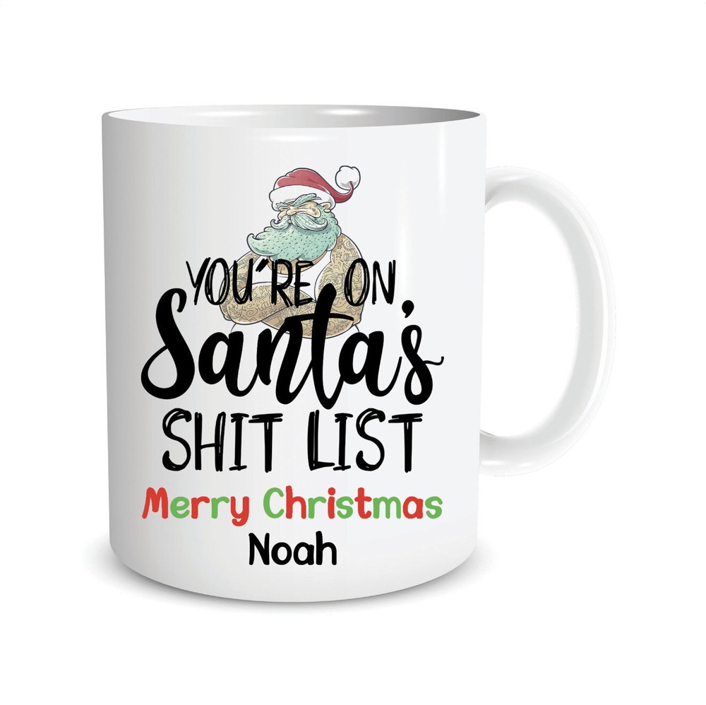 Funny Personalised Custom Secret Santa Gift Christmas Present Novelty Coffee