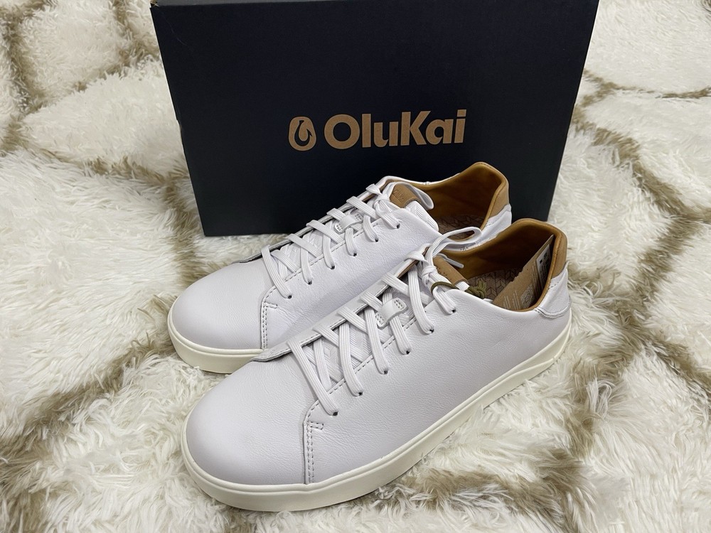 🧡*NIB* Olukai Lae'ahi Li 'Ili Men's Size 10 Premium Waterproof Leather Sneaker