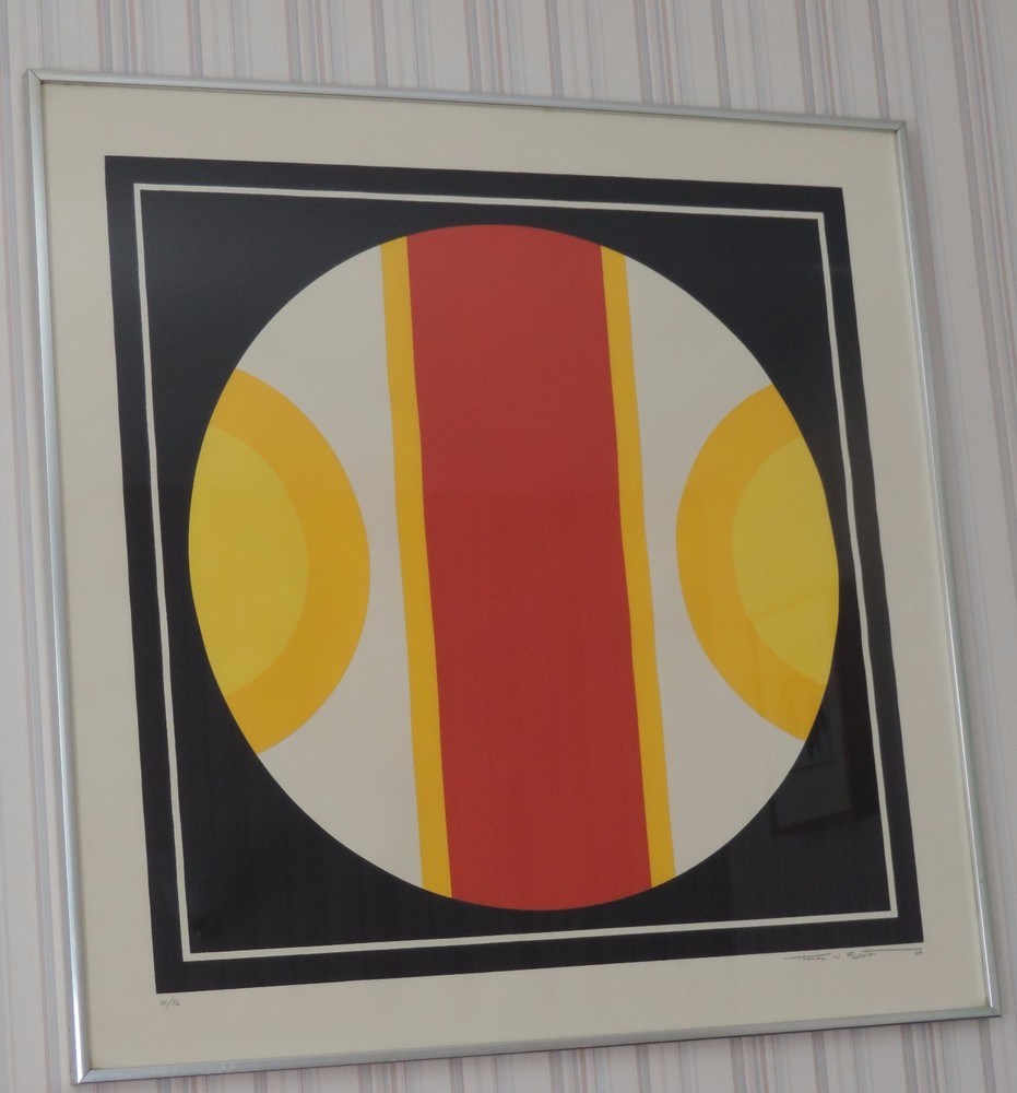 Thomas W. Benton Silkscreen, Rare Limited Ed. 30/36, Signed 1969 Christmas Sale-image