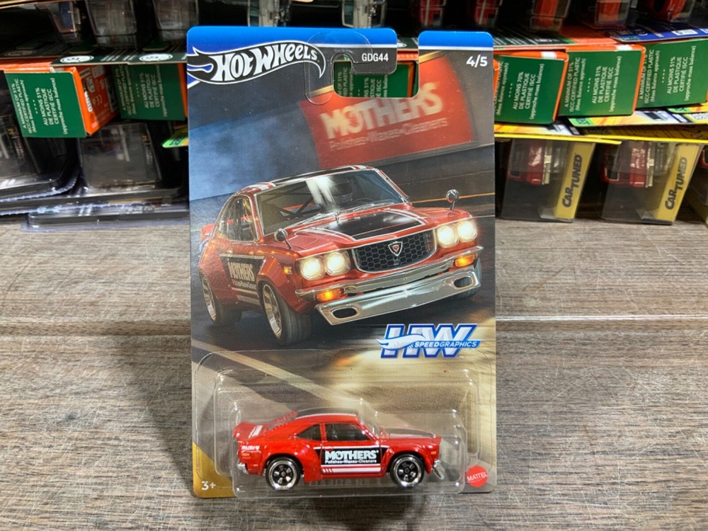 Hot Wheels Speed Graphics 4/5 Mazda RX-3 Toy Car
