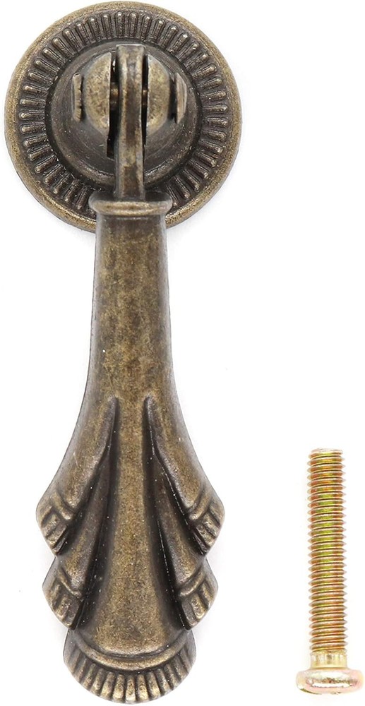 binifiMux 10-Pack Vintage Drawer Pulls Antique Bronze 10pcs Light Style