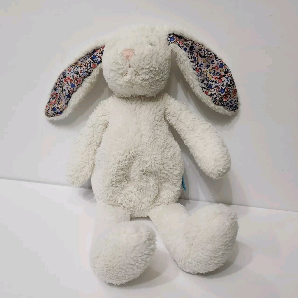Manhattan Toy Bunny Rabbit Plush White Floral Flower Ears Spring Easter 14