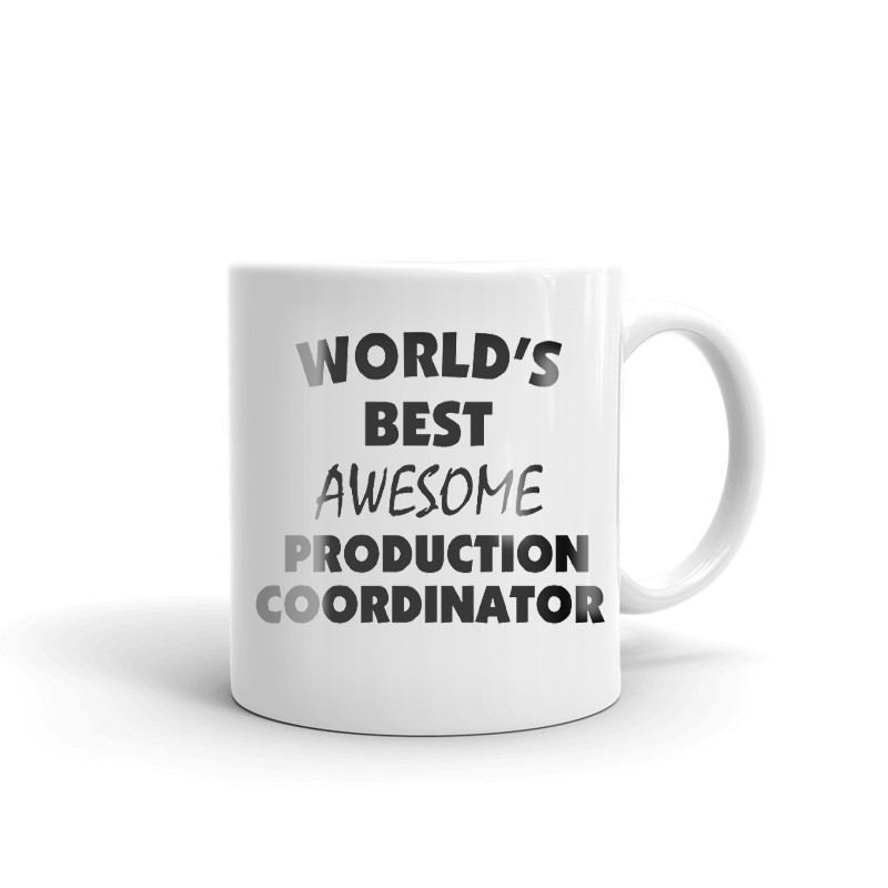 World's Best Awesome Production Coordinator Coffee Tea Ceramic Mug Office Gift