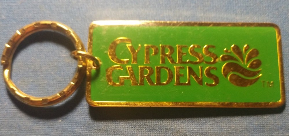 Etiqueta de llave rara Cypress Gardens Florida