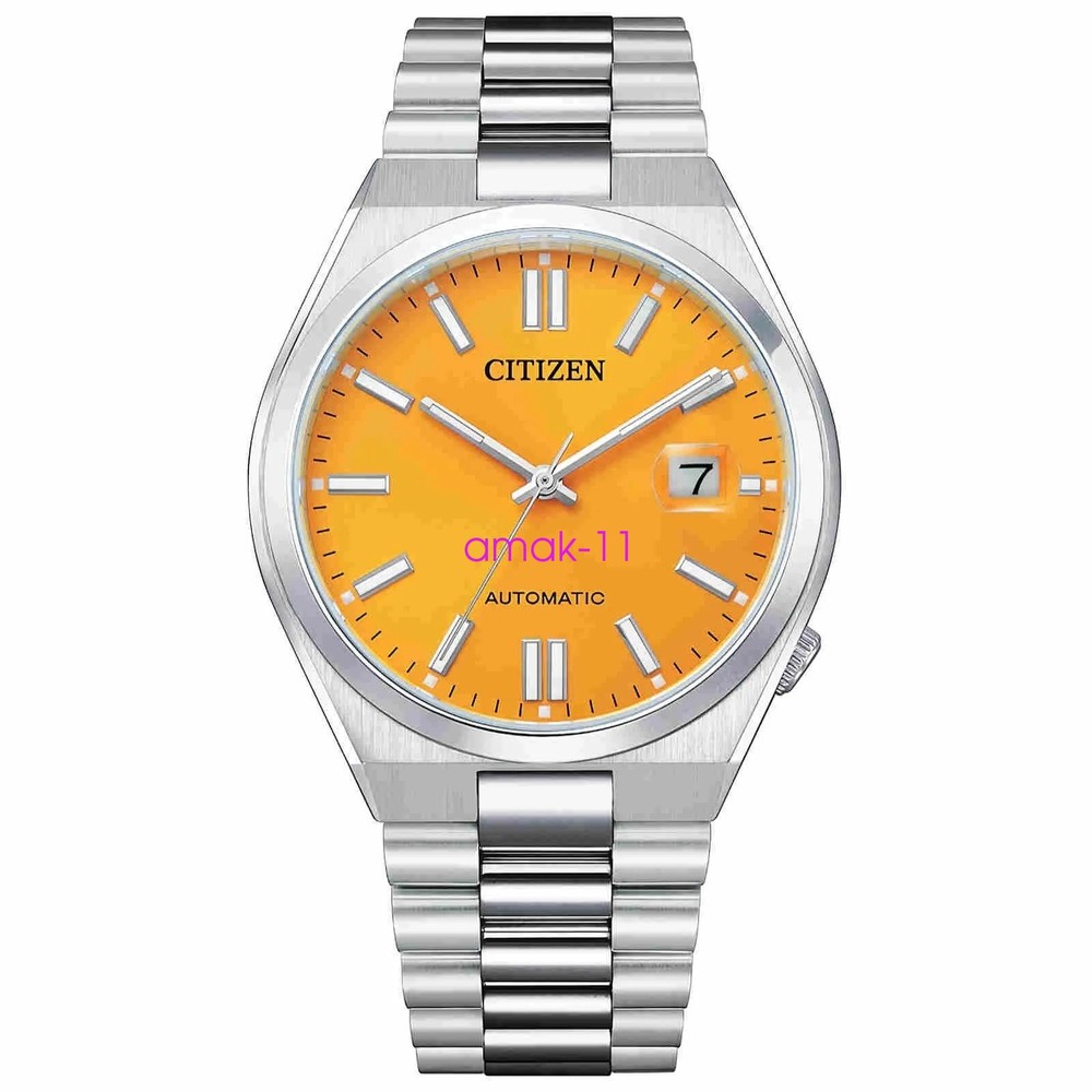Citizen NJ0150-81Z Automatic Men's Watch Yellow Dial 40mm Analog SS From Japan