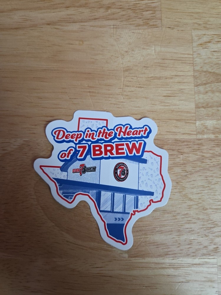Seven Brew 7 Brew 7Brew Coffee Limited Edition State Sticker Texas
