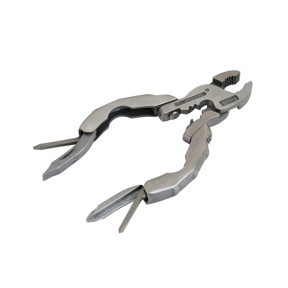 Polished Stainless Steel 9-in-1 Micro Pocket Multitool with Screwdriver Set  