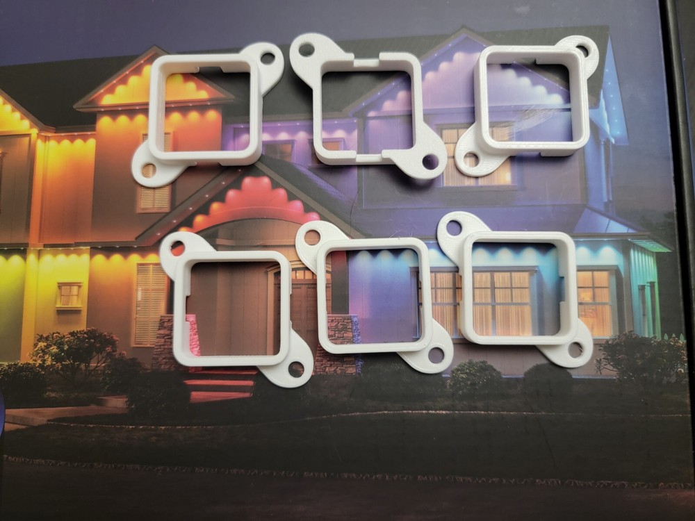 Govee 100 Ft White Permanent Outdoor Lights Mount Bracket for Originals 2s and Elites