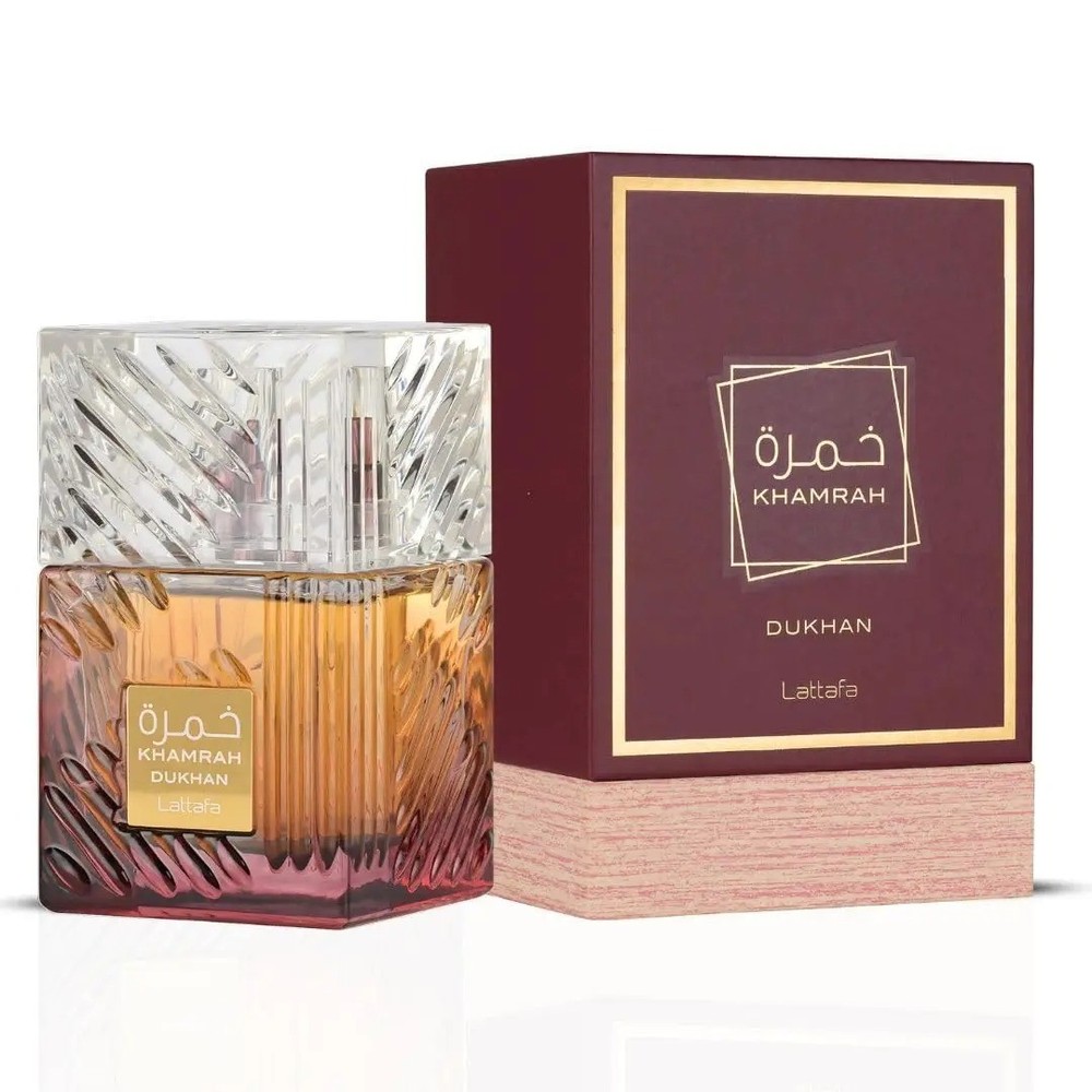 Khamrah Dukhan Lattafa Eau De Parfum Spray 3.4 Oz 100 Ml New