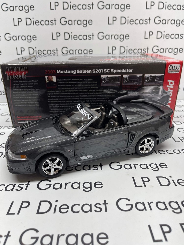 AUTO WORLD 2003 Ford Mustang S281 SC Saleen Speedster Limited Ed 1:18 Diecast