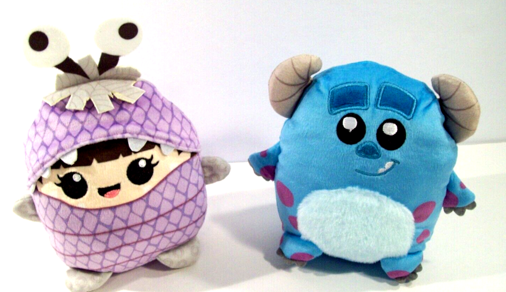 Disney Cuutopia Monsters Inc Plush Lot, Boo Costume, Sulley