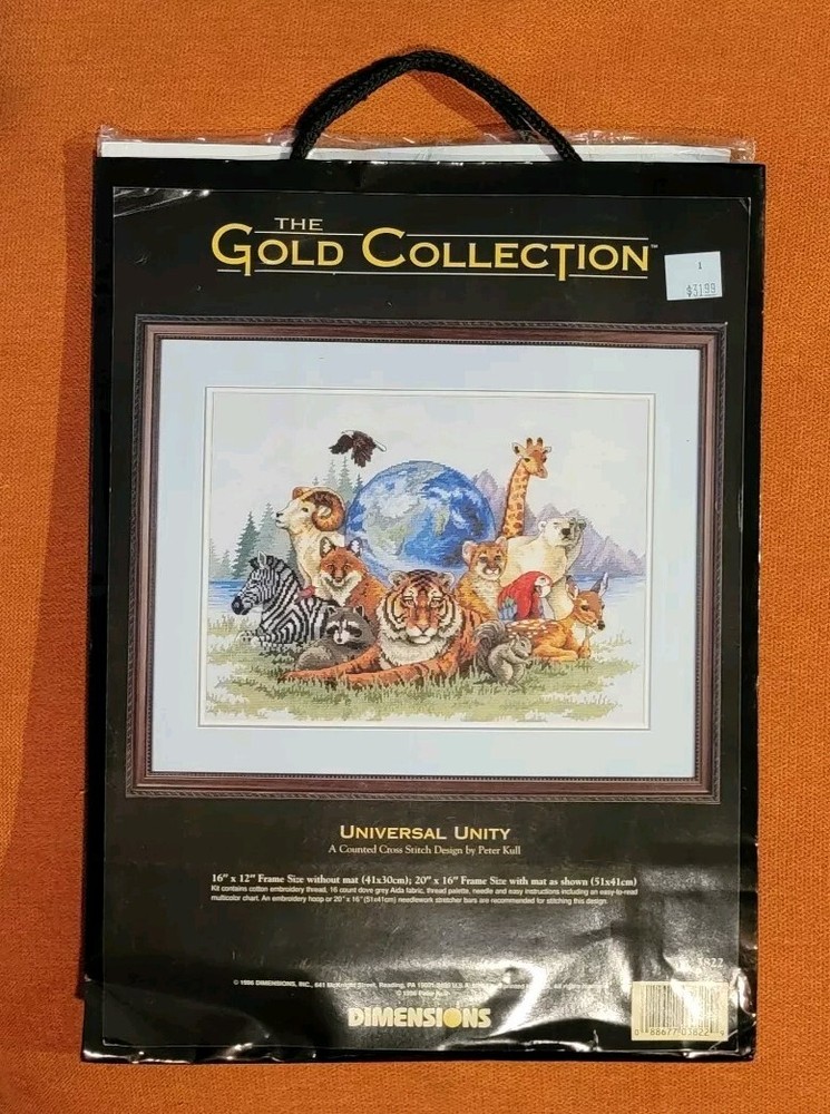 VTG Dimensions Gold Collection Cross Stitch Kit Universal Unity 3822 Sealed 1996