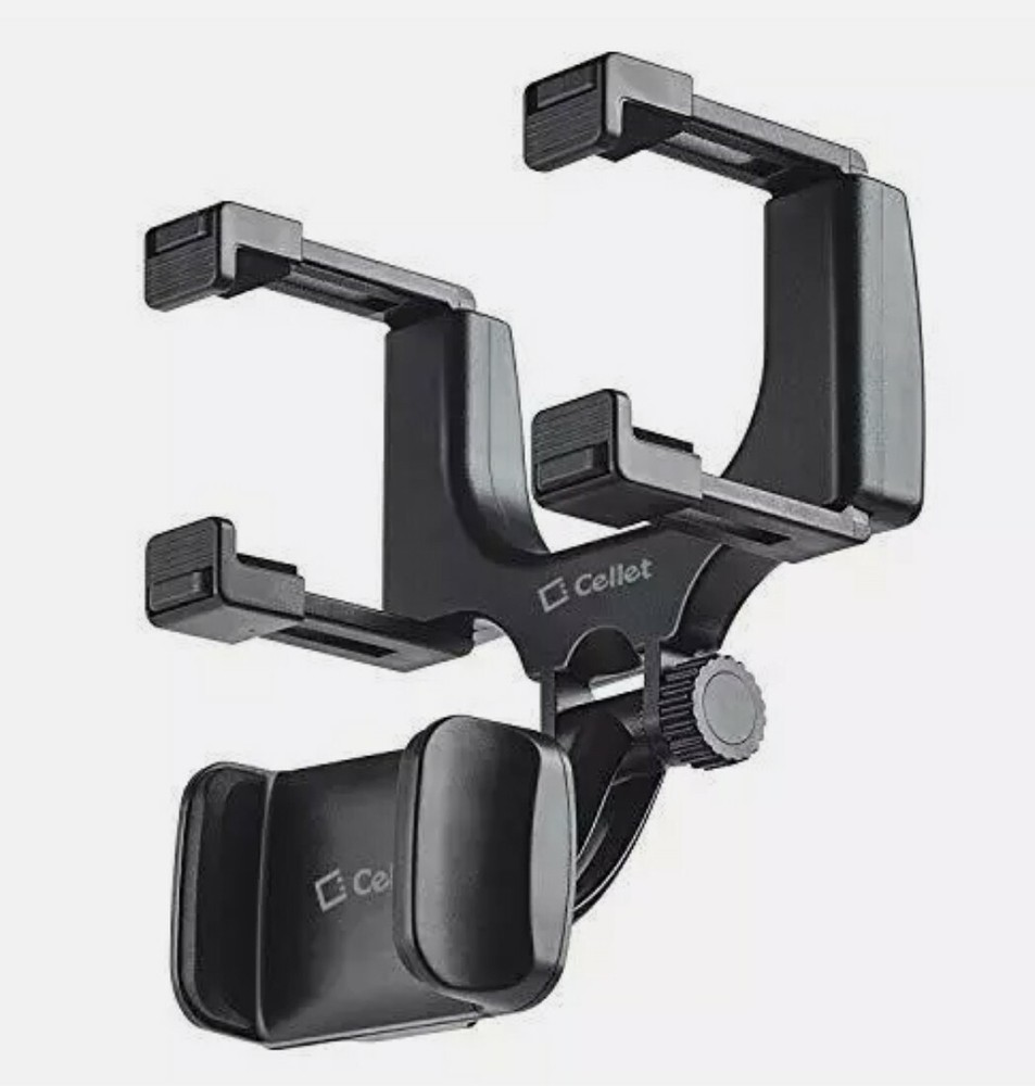 Cellet Car Rearview Mirror Phone Holder Mount Cradle NEW out of box.
