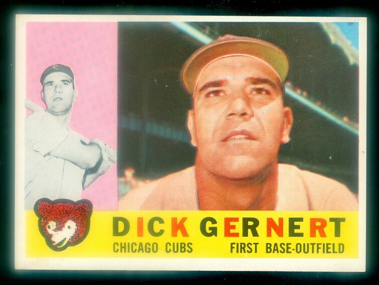 1960 Topps #86 Dick Gernert Baseball Card EXMT Condition