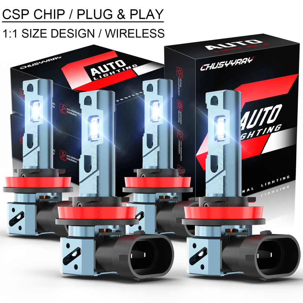 2022-2023 Silverado 1500 2500 WT White LED Headlight Bulbs High Low Beam