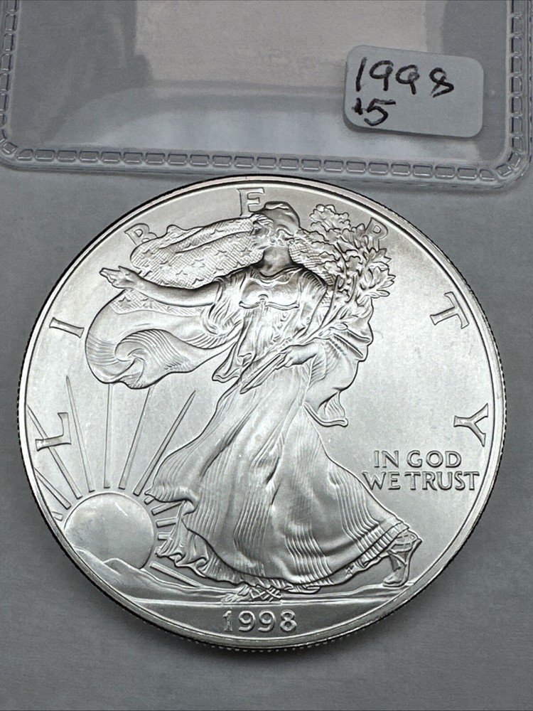 Better Date 1998 American Silver Eagle 1 T Oz .999 Fine Silver Uncirculated BU