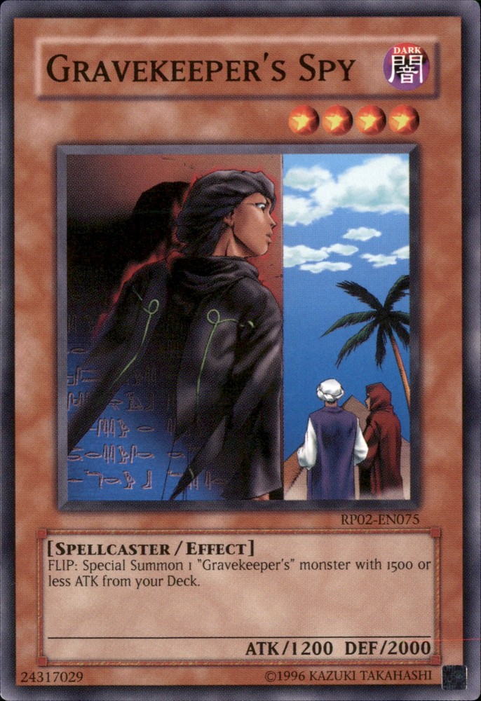 Gravekeepers Spy Super Rare RP02-EN075 Yugioh Trading Card