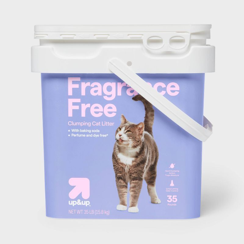 Fragrance Free Pail with Baking Soda Clumping Cat Litter - 35lbs - up&up™