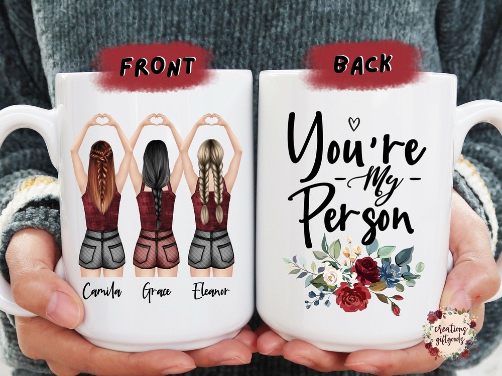 You're My Person Custom Best Friend Mug Personalized Best Friend Gift Custom