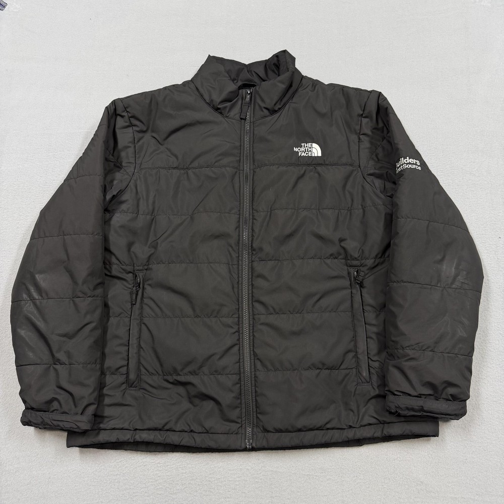 The North Face Jacket Mens XL Black Puffer Full Zip Builders FirstSource