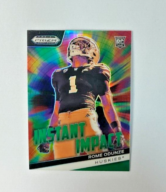 2024 Panini Prizm Draft Picks Romeo Odunze RC Green Prizm Bears Rookie Card