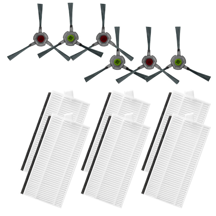 Robot Vacuum Side Brush and Filter for AIRROBO P20 Accessories