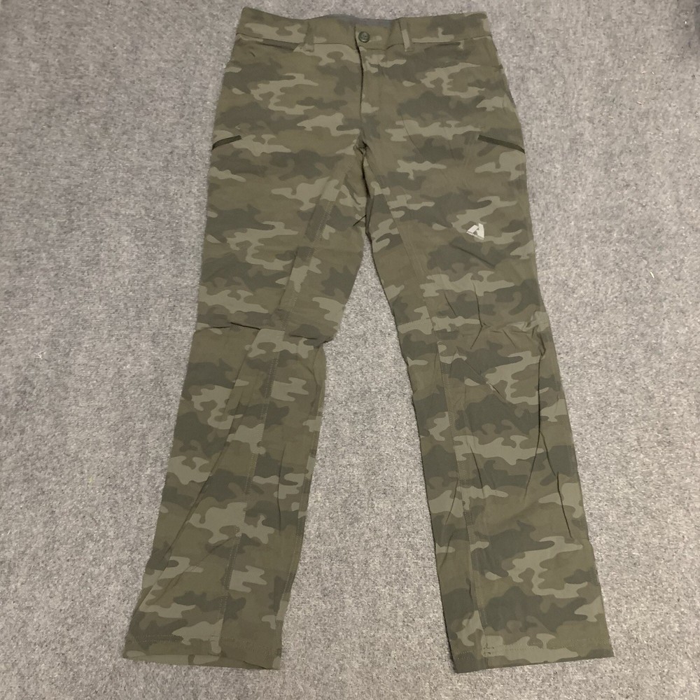 Eddie Bauer First Ascent Pants Mens 35x34 Articulated Hiking Outdoor Camo